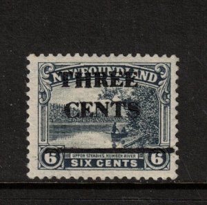 Newfoundland #160i Very Fine Never Hinged With Trial Type 1 Surcharge In Black