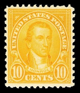 Scott 642 1927 10c Monroe Rotary Press Issue Mint VF OG NH Cat $5.50