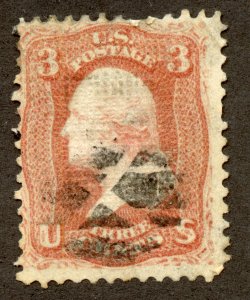 US 94 - George Washington - Classic National Bank Note - F Grill - Used Fine