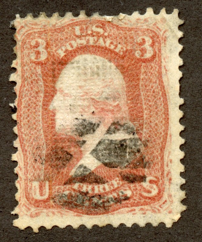 US 94 - George Washington - Classic National Bank Note - F Grill - Used Fine