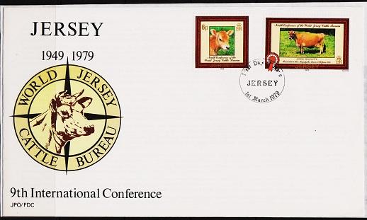 Jersey. 1979 FDC. Jersey Cattle. Fine Used