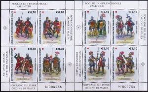 Sovereign Military Order of Malta 2013 Military Uniforms 2 sheets MNH