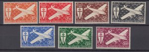 J39514  jlstamps,1941 French equatorial africa set mh #c17-23 airplanes