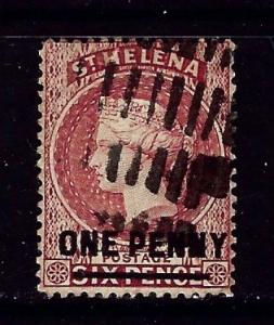 St Helena 35 Used 1887 overprint issue