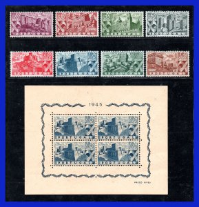 1946 - Portugal - Scott n 662 - 669 + HB 667a - MNH - PO- 31