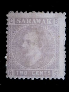 SARAWAK - SCOTT# 3 - MH - CAT VAL $29.50