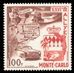 Monaco #365 Cat$20, 1965 Auto Rally, never hinged