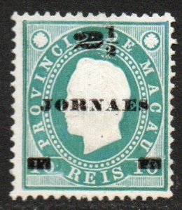 Macao Sc #P3 Mint no gum