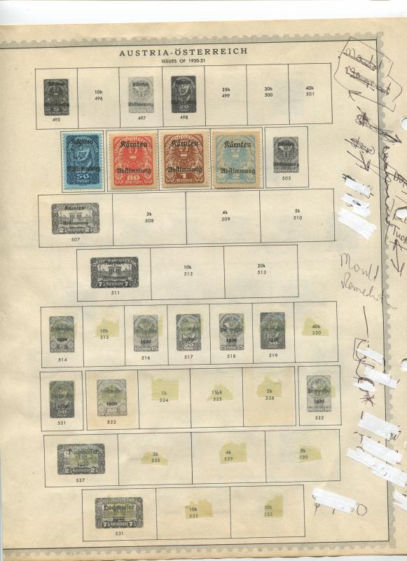 STAMP STATION PERTH Austria # Various Selection of 100 Stamps Mint /Used 1920-24