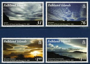 FALKLAND ISLANDS 2015 Clouds; Scott 1153-56, SG 1334-37; MNH