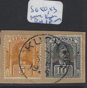 SARAWAK (P1310B)  5C+10C PIECE SG 80, 83  SON KUCHING CDS VFU