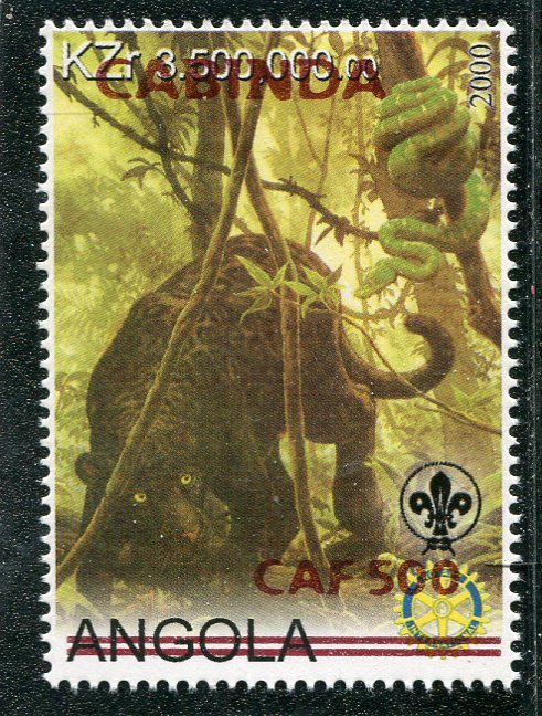 Cabinda (Angola) 2000 WILD CAT Scouts-Rotary 1 value Perforated Mint (NH)