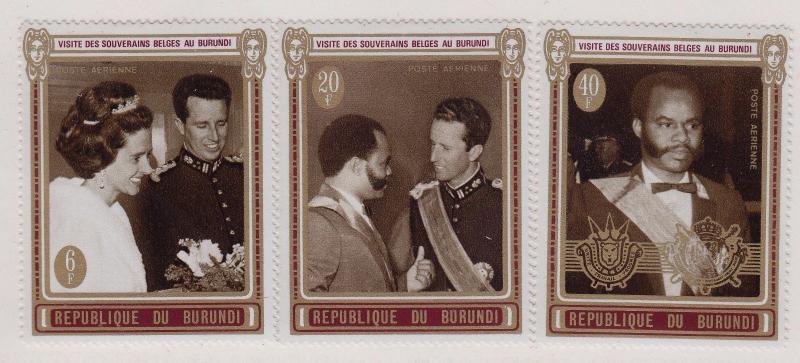 BURUNDI MLH Scott # C140-C142 President, King, Queen (3 Stamps)