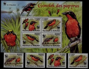 Burundi 917-20A MNH Birds/WWF-11 SCV30