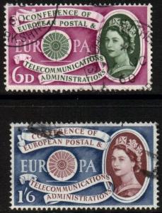 GB Scott 377/378 - SG621/622, 1960 Europa Set, used