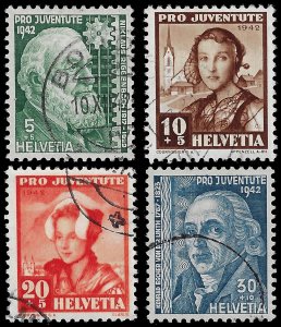 Switzerland 1942 Sc B120-23 U vf copy 3