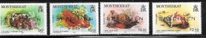 Montserrat #543-546 Marine Life  (MHH) Specimem's CV $10.60