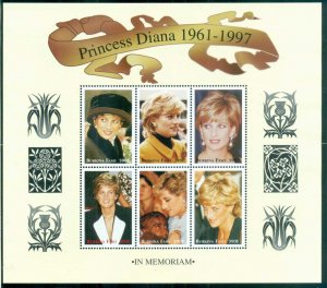 Burkina Faso 1998 Princess Diana in Memoriam, Never to be Forgotten MS MUH