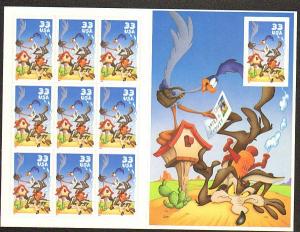 US #3391 Mint Sheet Wile E Coyote Road Runner 