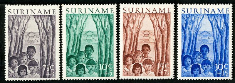 Suriname Stamps # B58-61 VF Used OG Scott Value $24.00