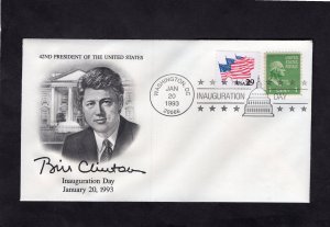 Inaug. Cover, 1993 Bill Clinton