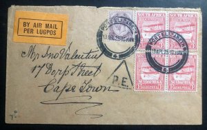 1925 Port Elizabeth South Africa Experimental Flight Airmail Cover to Cape Town