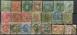 Italy Early Postage Stamp Collection Europe Used