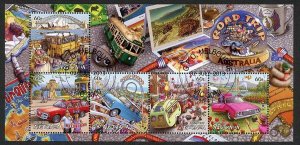 Australia SGMS4011 2013 Road Trip Miniature Sheet Fine Used