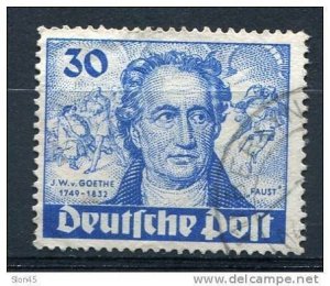 Germany  Berlin 1949 Sc 9N63 Mi 63 Used Goethe. Scenes from His work Faust. CV 6