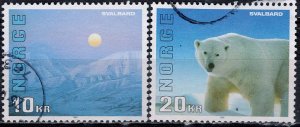 Norway; 1996: Sc. # 1115-1116: O/Used Cpl. Set