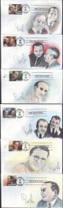 #3345-50 Broadway Songwriters Cole FDC Set