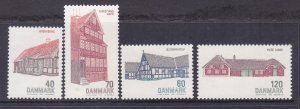 Denmark 513-16 MNH 1972 Danish Architecture Farmhouses Full Set of 4