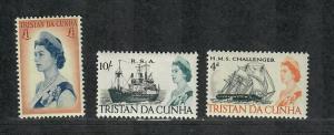 Tristan Da Chuna Sc#113-115 M/NH/VF, Complete Set, Ships, Cv. $32.50