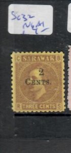 SARAWAK  2C/3C  SG 32  NO GUM AS ISSUED     P0531H