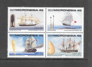 WHALES - MICRONESIA #113a  WHALING INDUSTRY  MNH