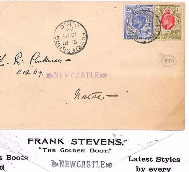 South Africa ORC *Fouriesburg* CDS Advertiing SHOES *Golden Boot* Cover 1904 D55