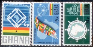 Ghana 1966 SC# 256-8 MNH-OG E28