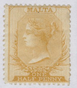 MALTA QV SG10, ½d yellow-buff, M MINT. Cat £85.