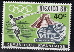 RWANDA Scott 251 Olympic stamp