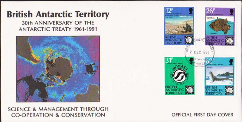 British Antarctic Territory Scott 180-183 Unaddressed.