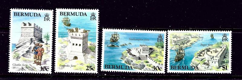 Bermuda 429-32 MNH 1982 Forts