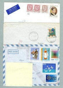 Finland. 3 Covers 1973-1974 -1980. Postal Used. Adr: Germany