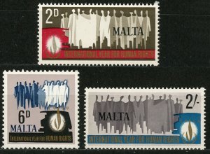 Malta 381-383 MNH