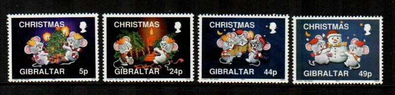 Gibraltar 1993 MNH Christmas  # 649-652