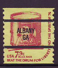 Albany GA, 1615-87 Bureau Precancel, 7.9¢ coil Drum