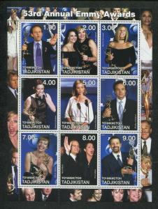 Tajikistan Commemorative Souvenir Stamp Sheet - 53rd Annual Emmy Awards