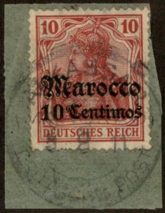 Germany 1911 ALKASSAR Morocco Germania Marokko Marocco Wmk USED 102508