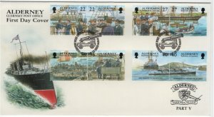 Alderney 2001 FDC Sc 176-183 Garrison Island Part V Set of 4 pairs