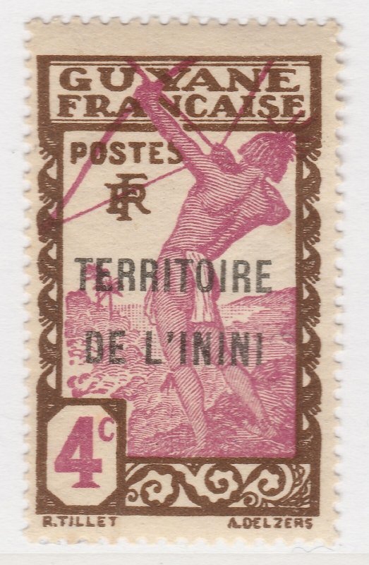 1932-38 French Colony Inini 4cMH* Stamp A22P17F8823-