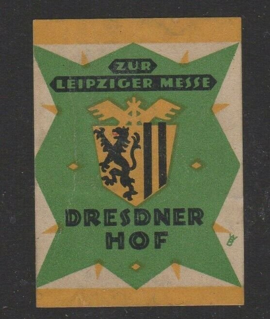 Germany Leipzig Fair, Desdener Hof Advertising Stamp MH OG